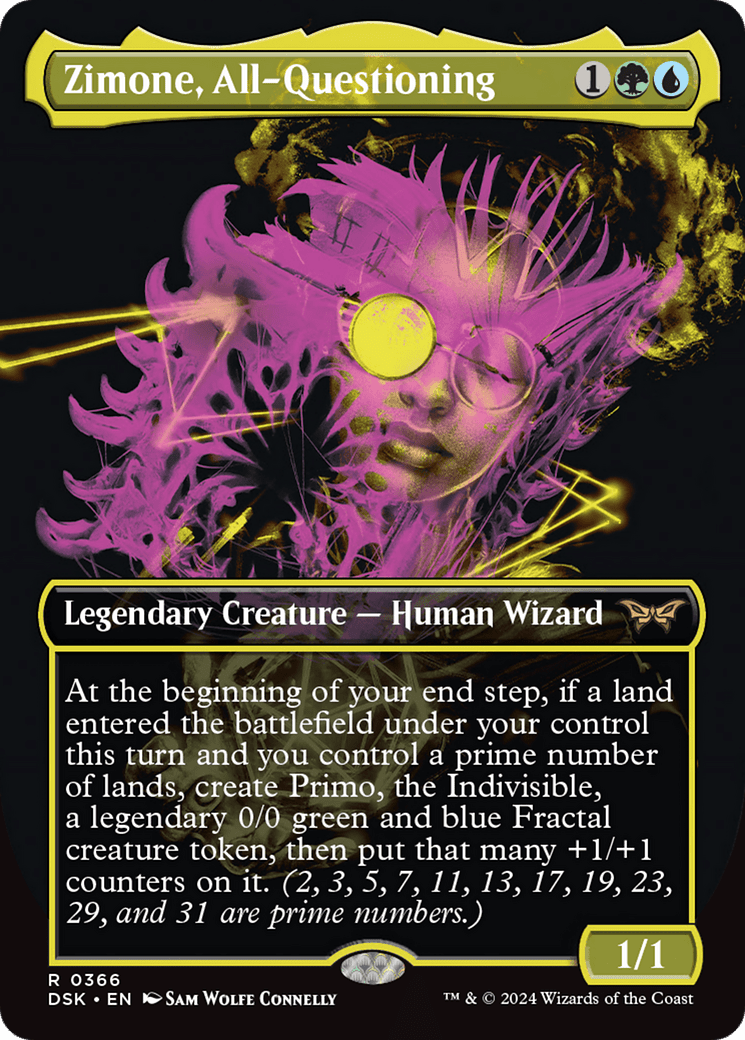Zimone, All-Questioning (Showcase) [Duskmourn: House of Horror] Foil