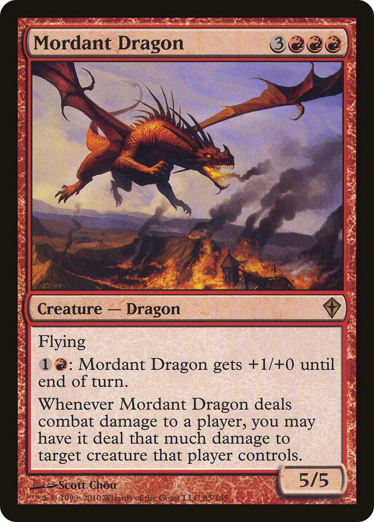 Mordant Dragon [Worldwake] Foil
