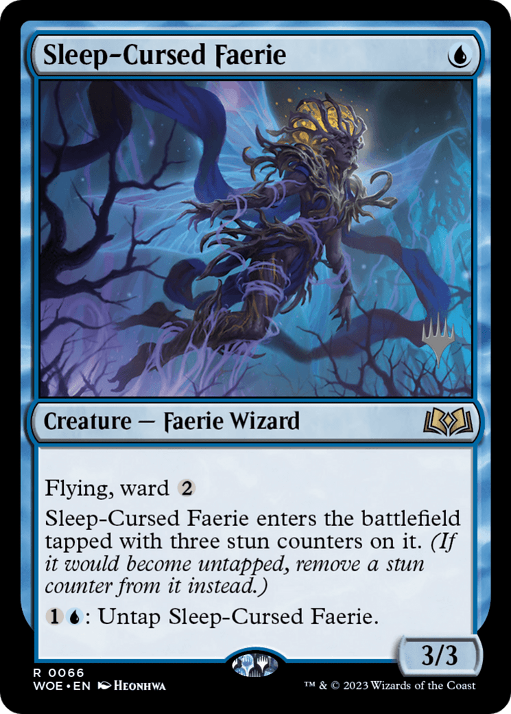 Sleep-Cursed Faerie (Promo Pack) [Wilds of Eldraine Promos] Foil