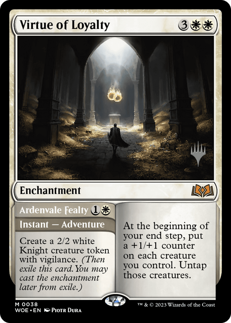 Virtue of Loyalty // Ardenvale Fealty (Promo Pack) [Wilds of Eldraine Promos] Foil