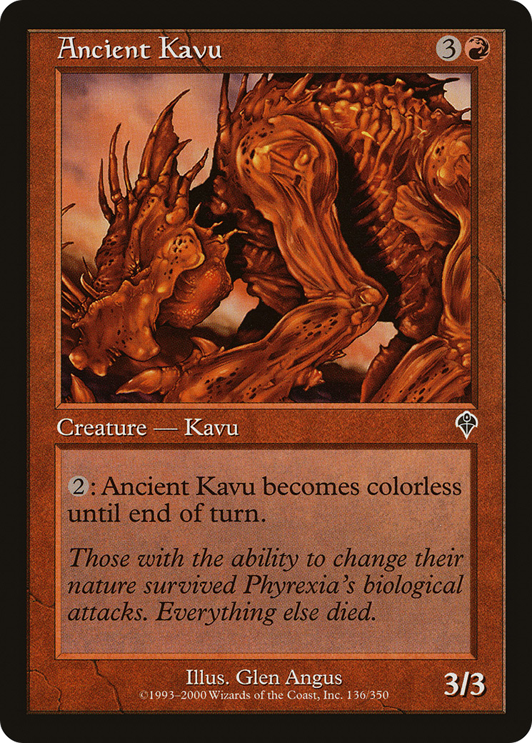 Ancient Kavu [Invasion] Foil