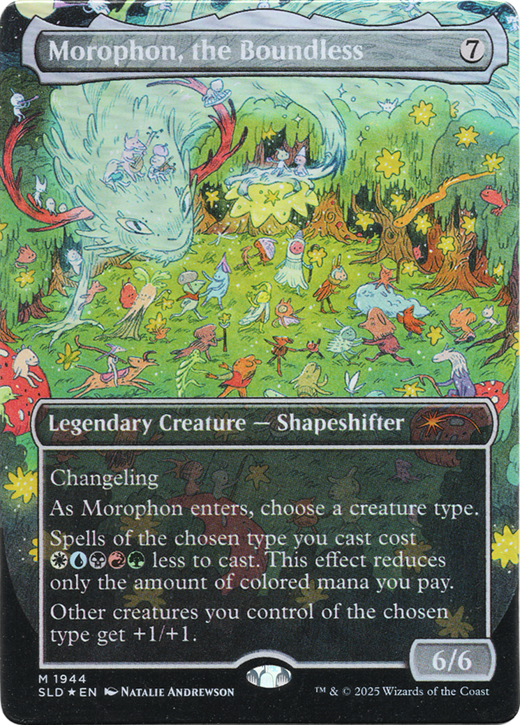 Morophon, the Boundless (Display Commander) - Thick Stock (Double Rainbow Foil) (1896) [Secret Lair Drop Series]  Foil