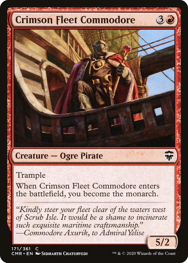 Crimson Fleet Commodore [Commander Legends] Foil