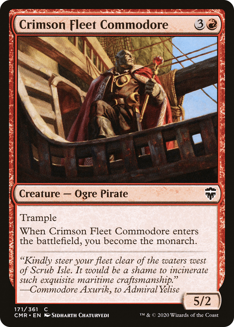 Crimson Fleet Commodore [Commander Legends] Foil