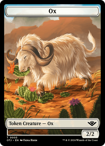 Ox Token [Outlaws of Thunder Junction Tokens]