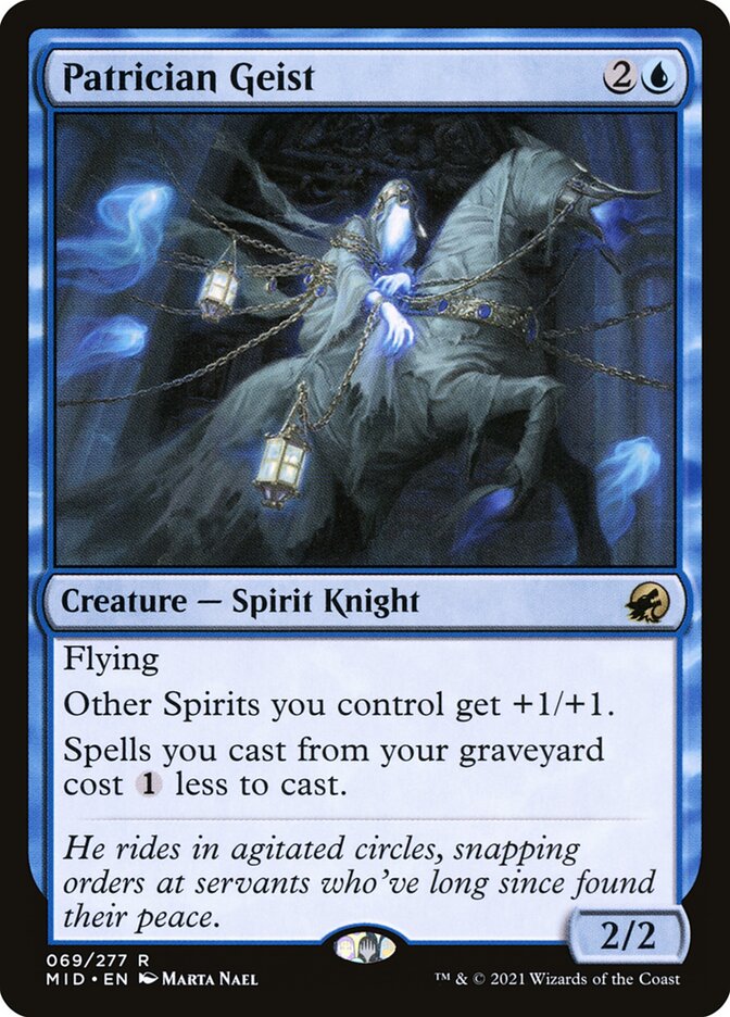 Patrician Geist 69/277 (Innistrad: Midnight Hunt)  - Foil