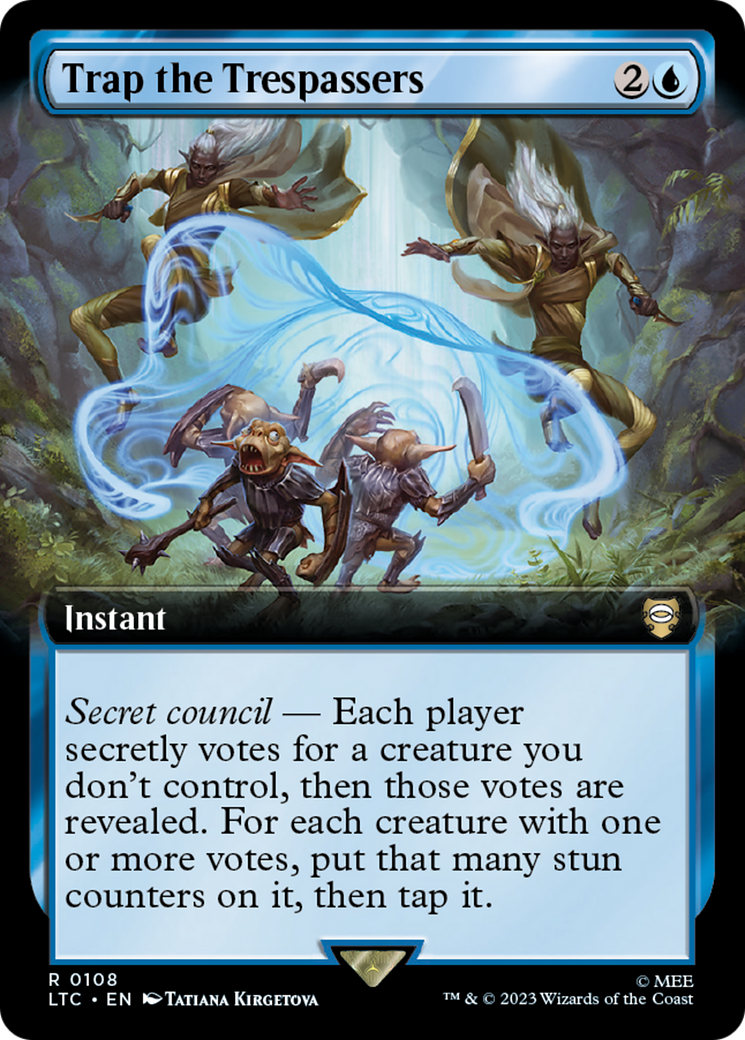 Trap the Trespassers (108) [Tales of Middle-earth Commander] : (Extended Art) Foil