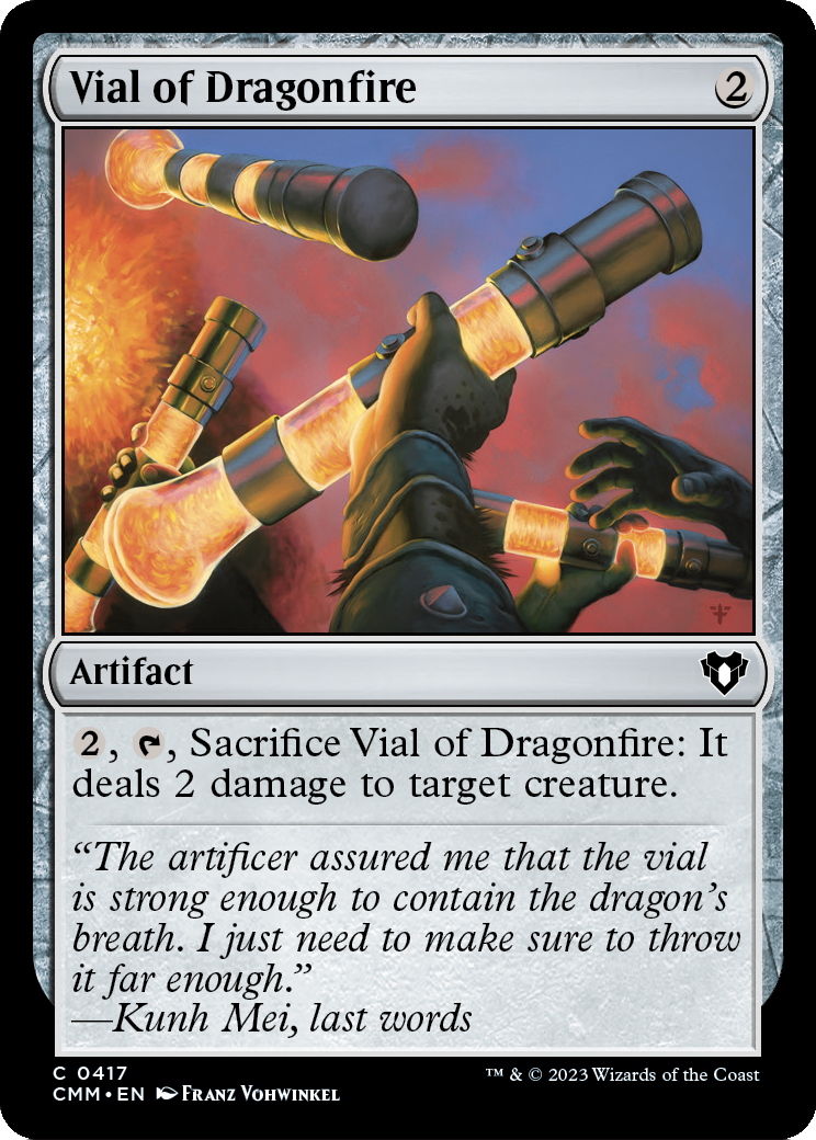 Vial of Dragonfire [Commander Masters] Foil