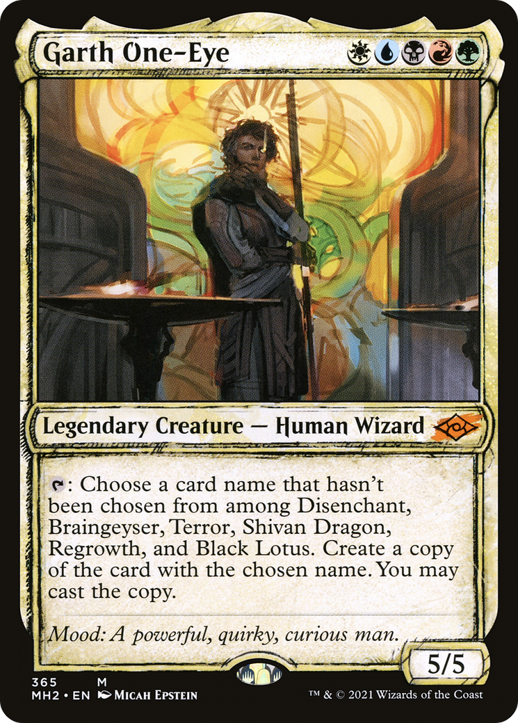 Garth One-Eye (Sketch) [Modern Horizons 2] Foil