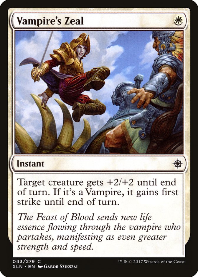 Vampire's Zeal 43/279 (Ixalan) 