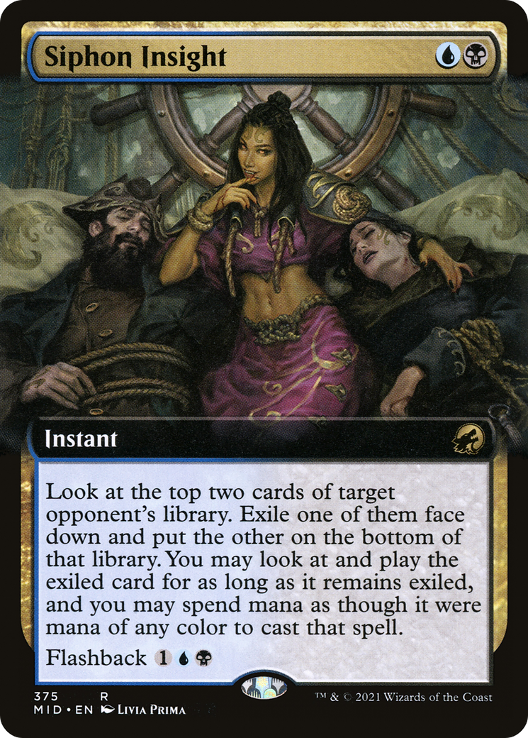 Siphon Insight (Extended Art) [Innistrad: Midnight Hunt] Foil