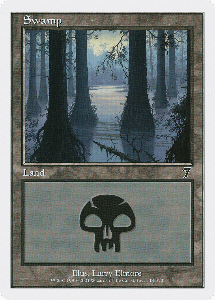 Swamp (7ED-348) - Seventh Edition