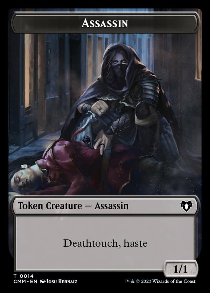 Eldrazi Scion // Assassin Double-Sided Token [Commander Masters Tokens] Foil