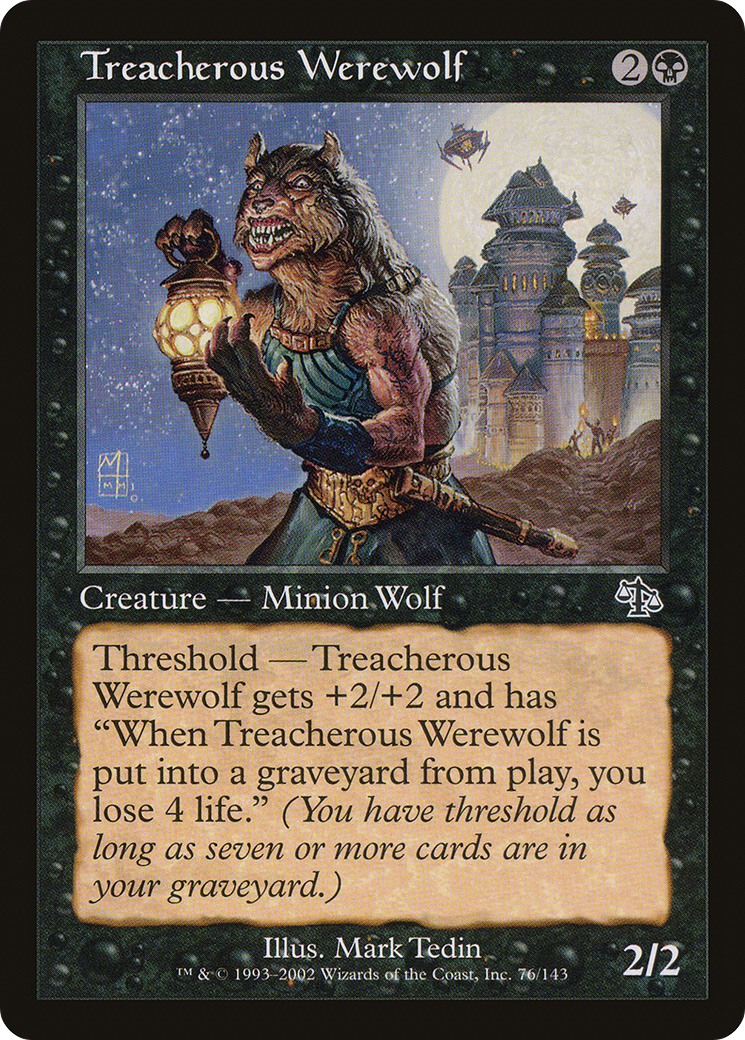 Treacherous Werewolf [Judgment] Foil
