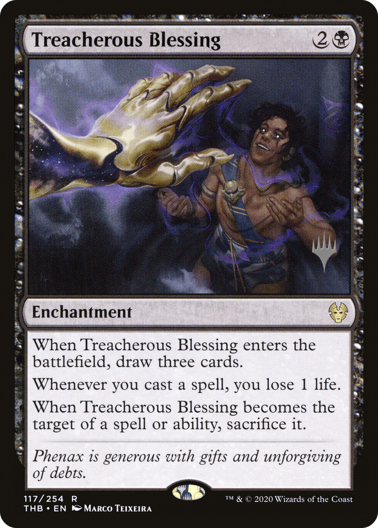 Treacherous Blessing (Promo Pack) [Theros Beyond Death Promos] Foil