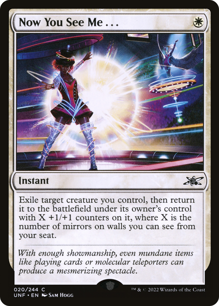 Now You See Me . . . [Unfinity] Foil