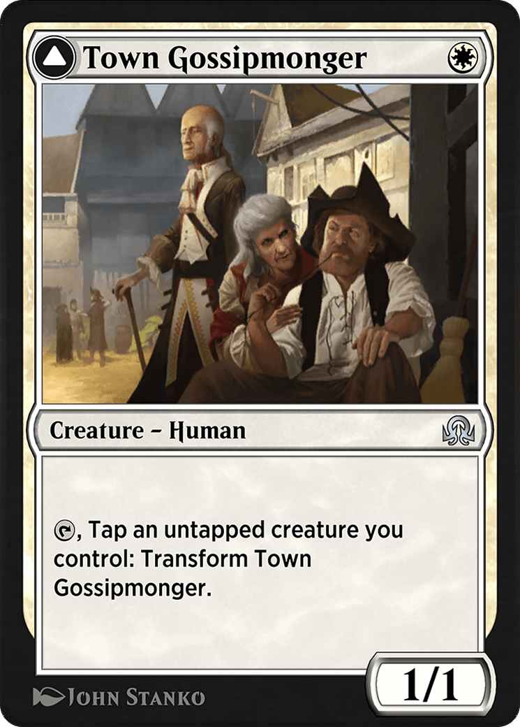 Town Gossipmonger // Incited Rabble (SIR-053) - Shadows over Innistrad Remastered