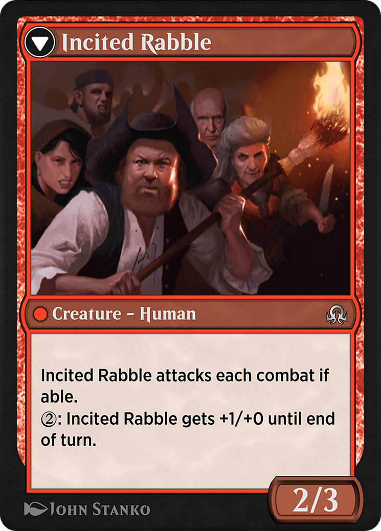 Town Gossipmonger // Incited Rabble (SIR-053) - Shadows over Innistrad Remastered
