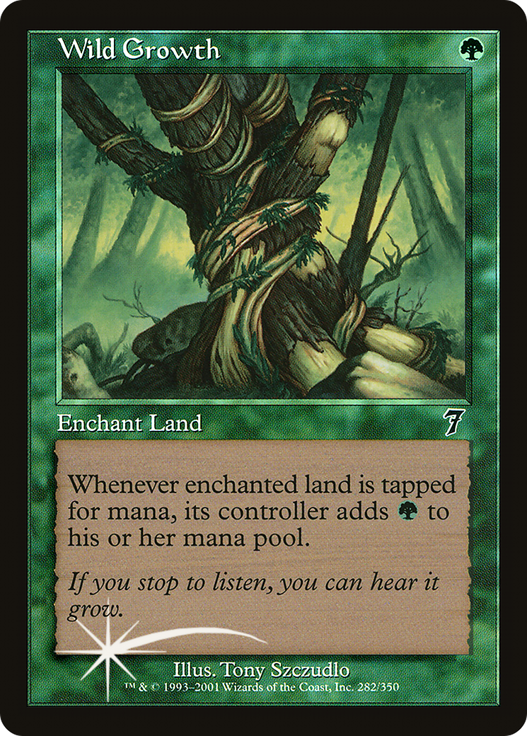 Wild Growth (7ED-282★) - Seventh Edition Foil