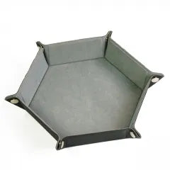 Folding Hexagonal Dice Tray | Grey (A13)