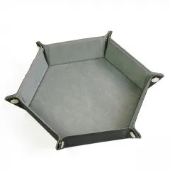 Folding Hexagonal Dice Tray | Grey