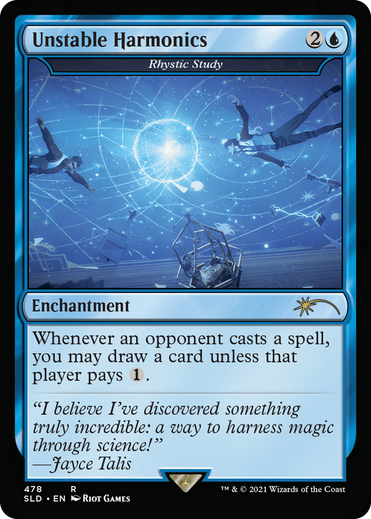 Rhystic Study - Unstable Harmonics [Secret Lair Drop Series]