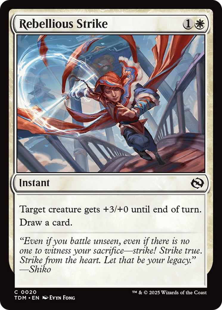 Rebellious Strike (020) [Tarkir: Dragonstorm]