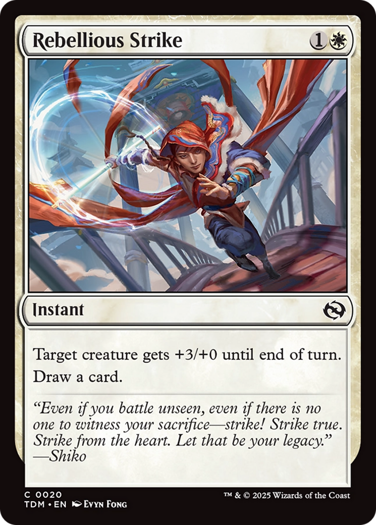 Rebellious Strike (020) [Tarkir: Dragonstorm]  Foil