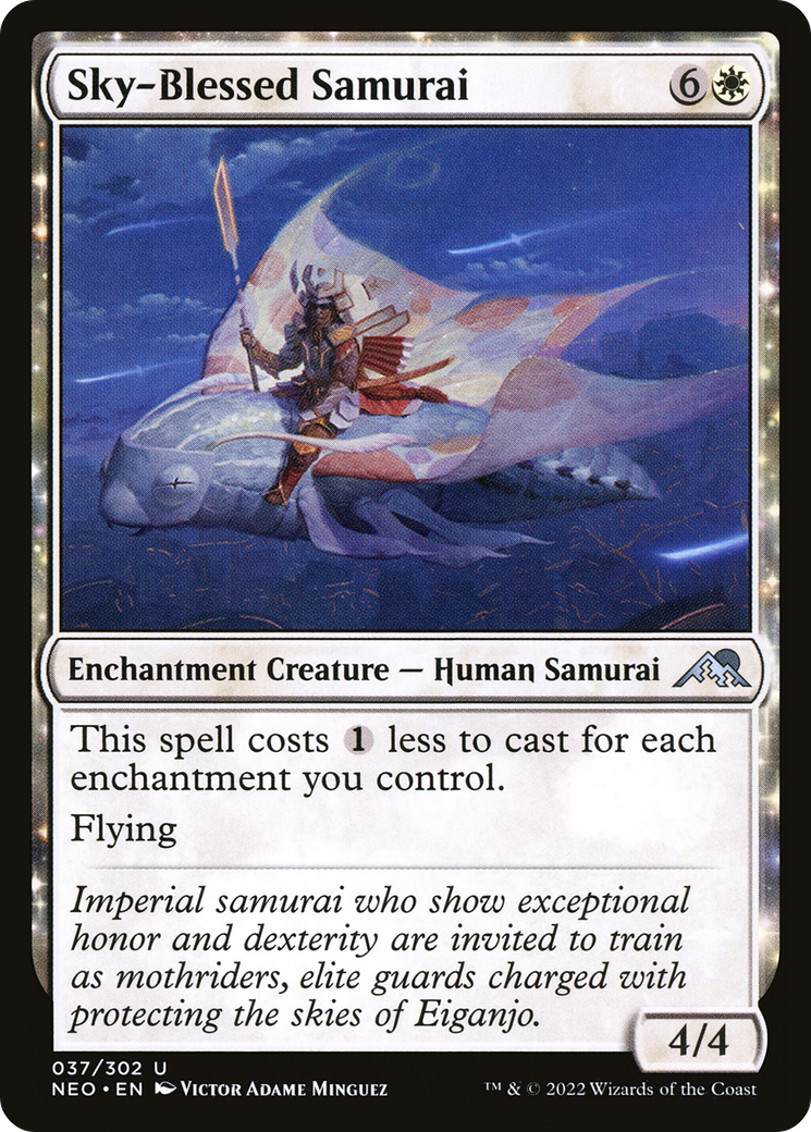Sky-Blessed Samurai [Kamigawa: Neon Dynasty] Foil