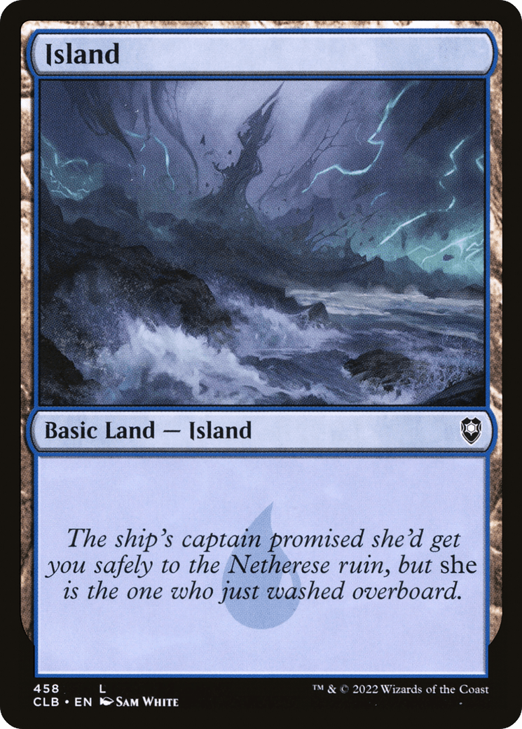 Island (458) [Commander Legends: Battle for Baldur's Gate] Foil