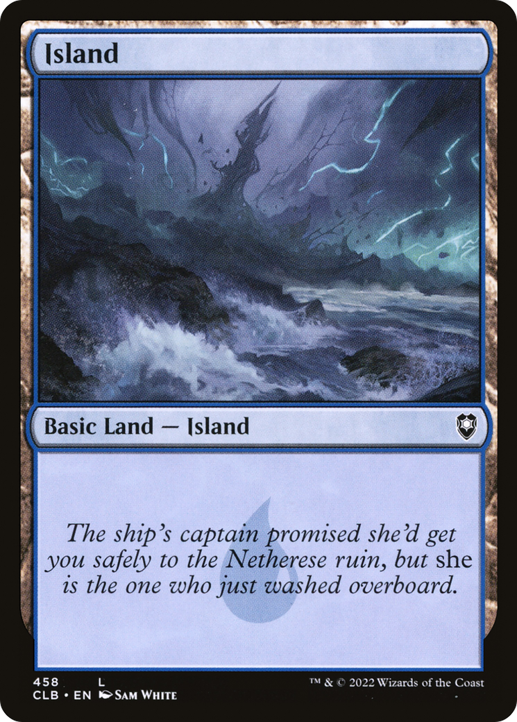 Island (458) [Commander Legends: Battle for Baldur's Gate] Foil