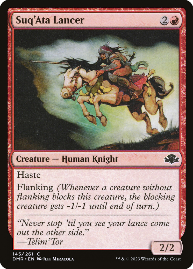 Suq'Ata Lancer [Dominaria Remastered] Foil
