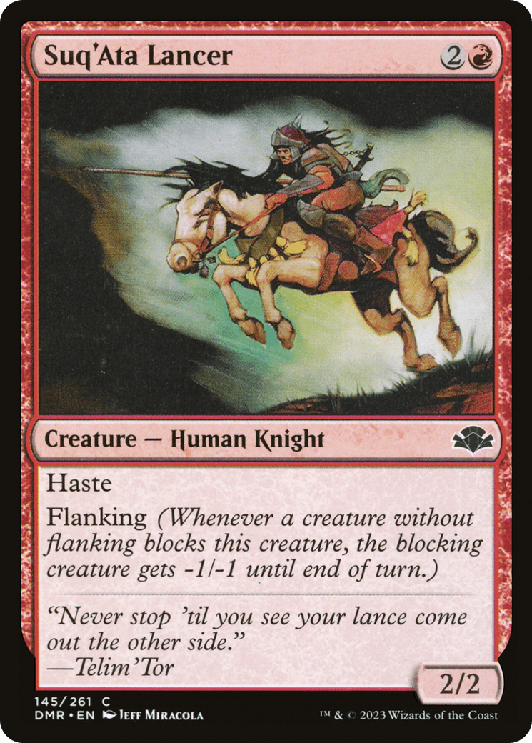 Suq'Ata Lancer [Dominaria Remastered] Foil