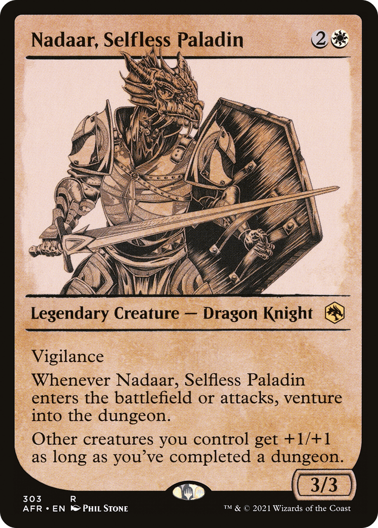 Nadaar, Selfless Paladin (Showcase) [Dungeons & Dragons: Adventures in the Forgotten Realms] Foil