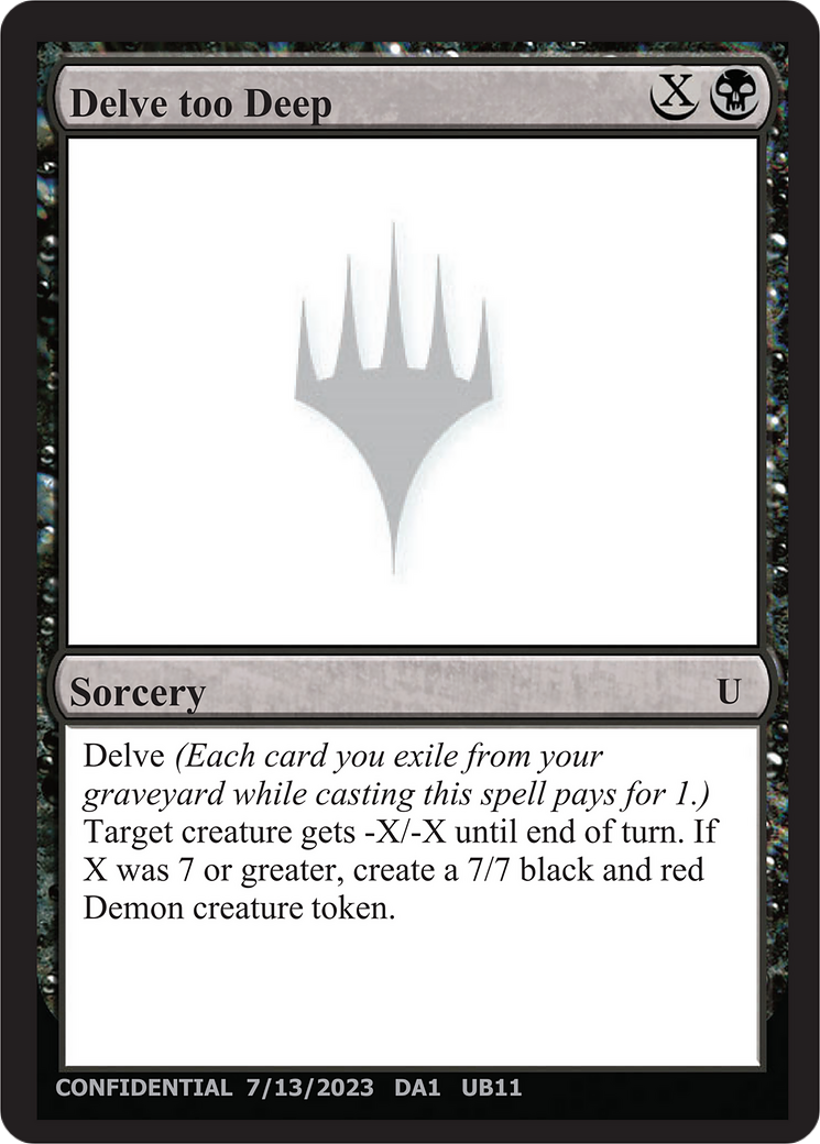 Delve too Deep (DA1-UB11) - Unknown Event