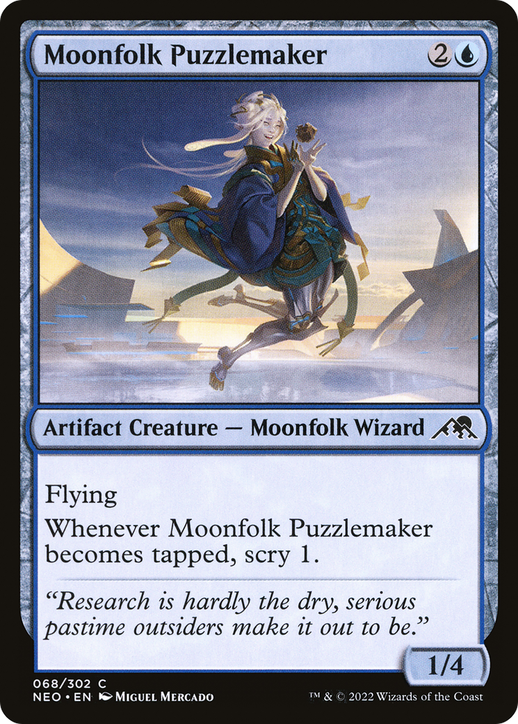 Moonfolk Puzzlemaker [Kamigawa: Neon Dynasty] Foil