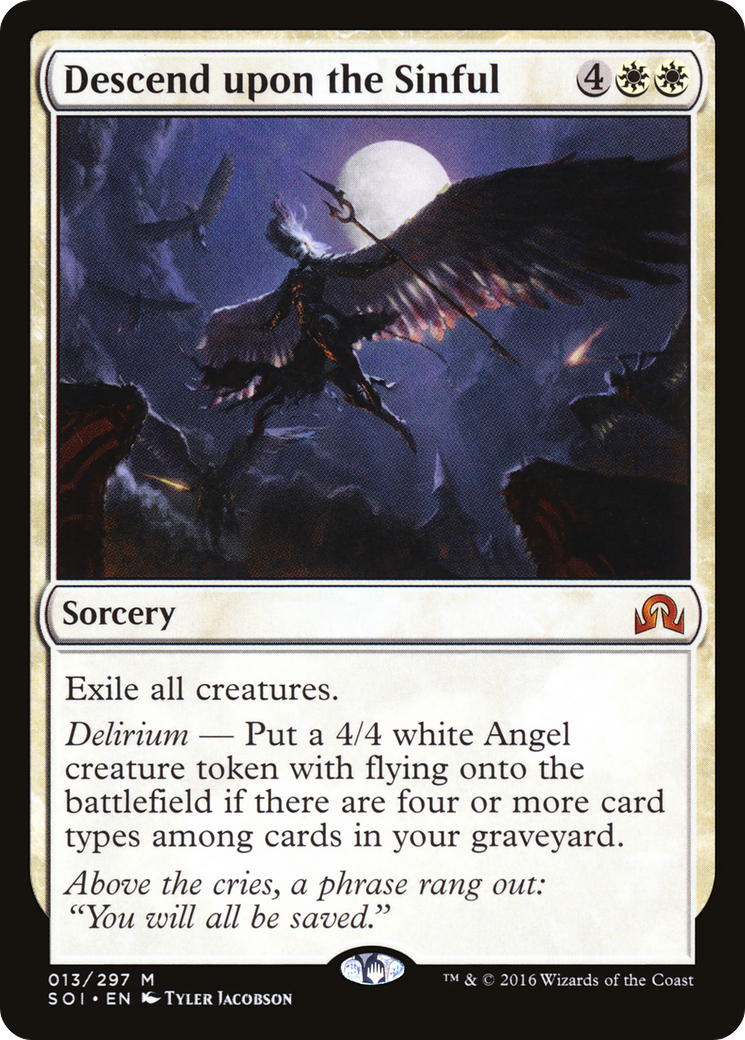 Descend upon the Sinful [Shadows over Innistrad] Foil