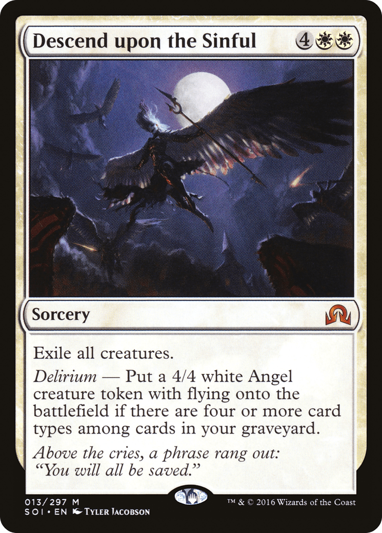 Descend upon the Sinful [Shadows over Innistrad] Foil