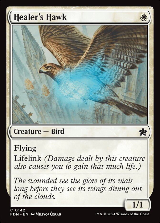 Healer's Hawk 142 (Foundations)  - Foil