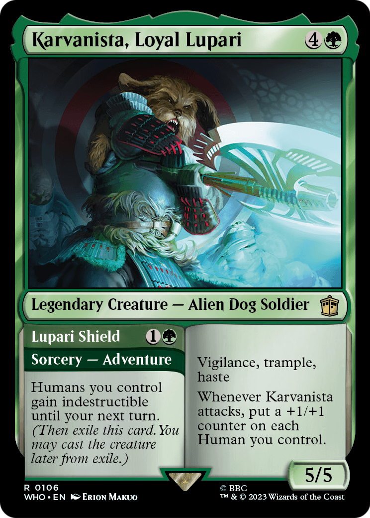 Karvanista, Loyal Lupari // Lupari Shield [Doctor Who] Foil