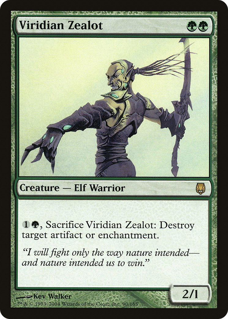 Viridian Zealot [Darksteel] Foil