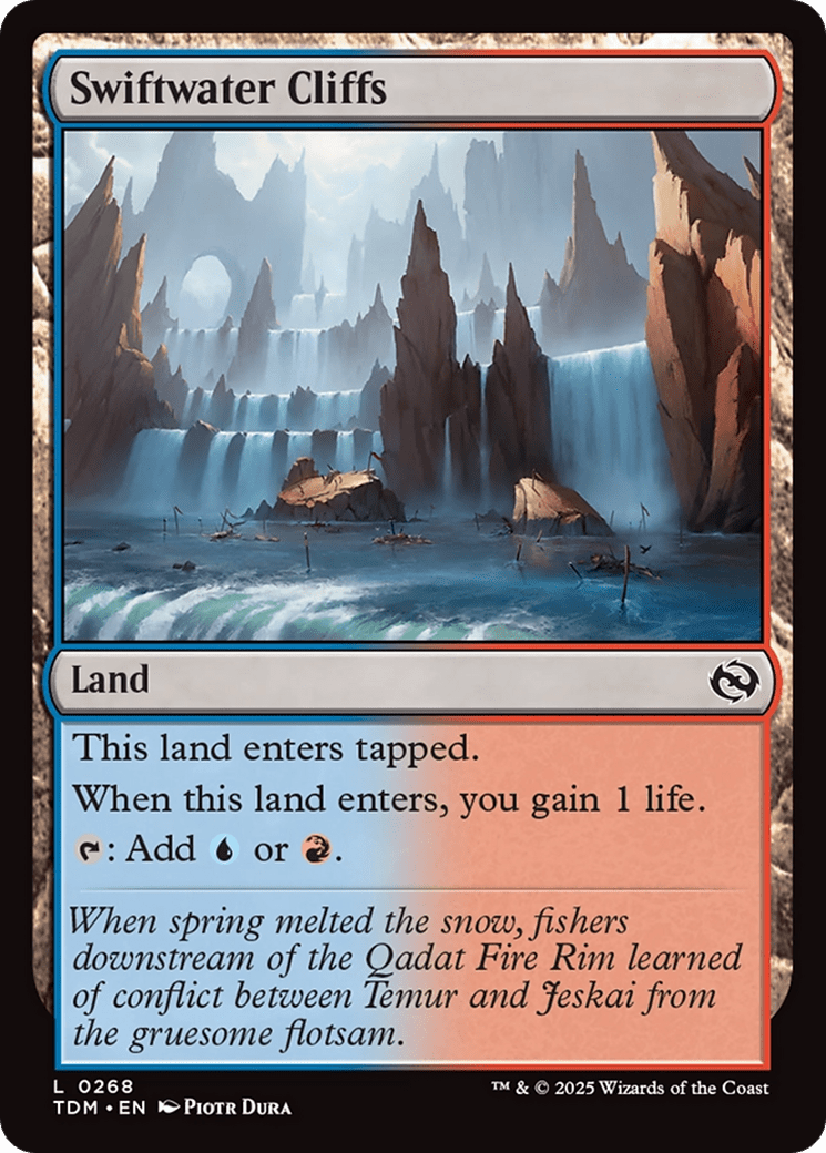 Swiftwater Cliffs (268) [Tarkir: Dragonstorm]  Foil