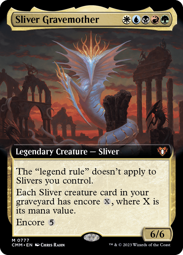 Sliver Gravemother (Extended Art) [Commander Masters] Foil