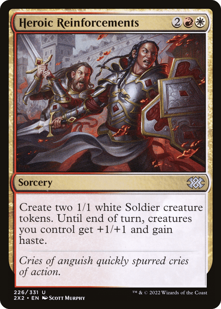Heroic Reinforcements [Double Masters 2022] Foil