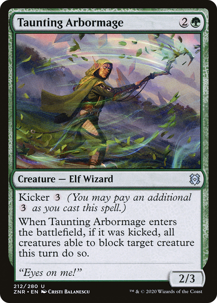 Taunting Arbormage [Zendikar Rising] Foil