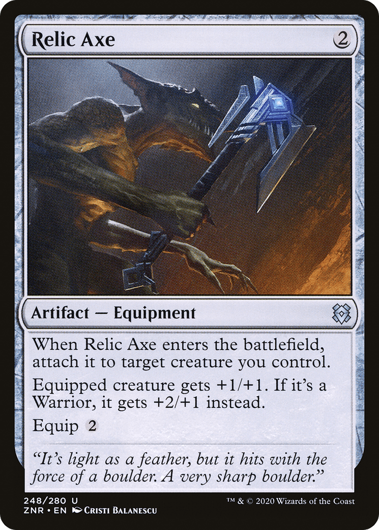 Relic Axe [Zendikar Rising] Foil