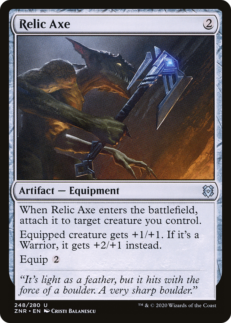 Relic Axe [Zendikar Rising] Foil