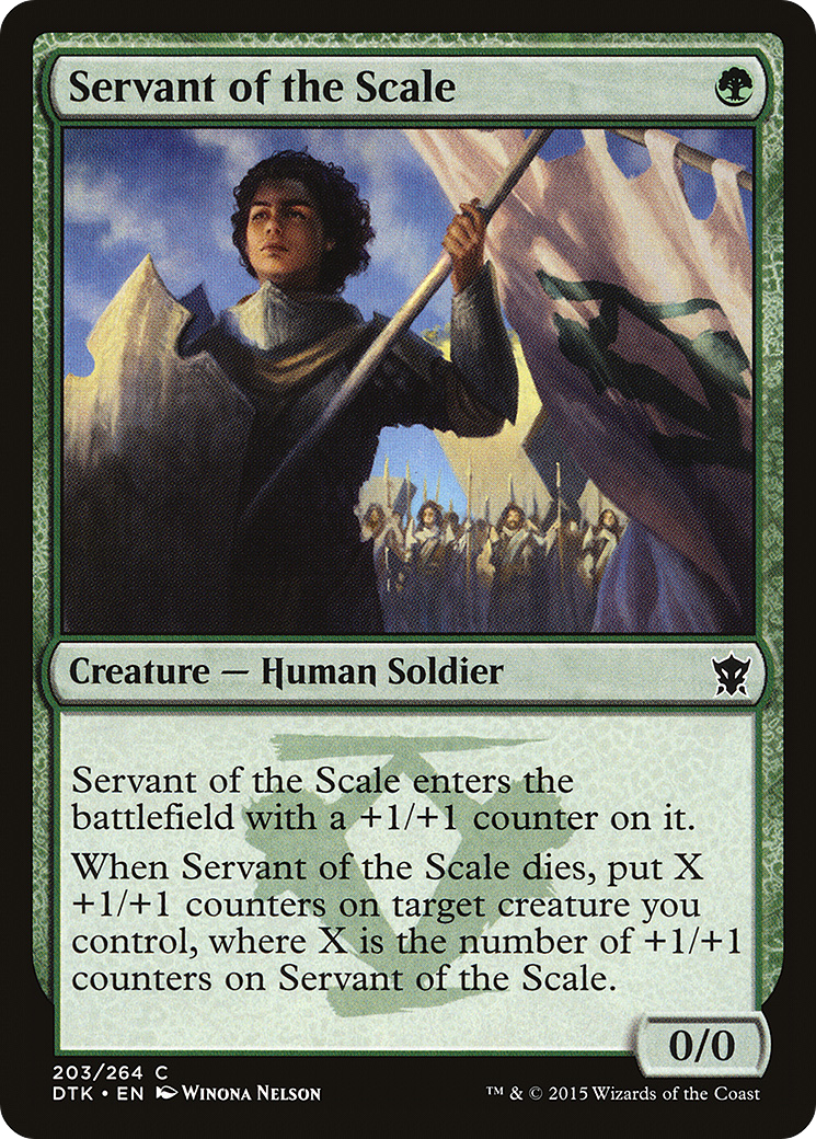 Servant of the Scale [Dragons of Tarkir] Foil