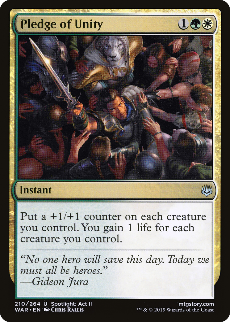 Pledge of Unity [War of the Spark] Foil