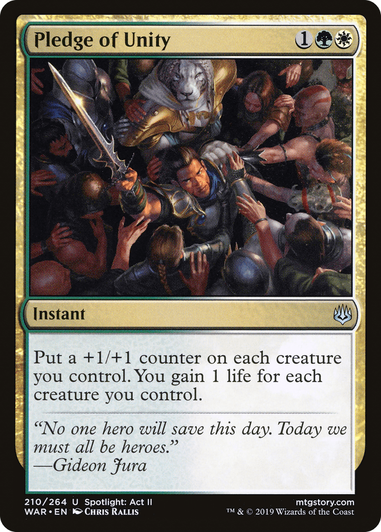 Pledge of Unity [War of the Spark] Foil